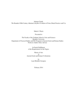 The Brandeis Fifth-Century Athenian Lekythos Evolution of Form, Ritual Practices and Use