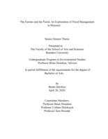 The Farmer and the Flood: An Exploration of Flood Management in Missouri