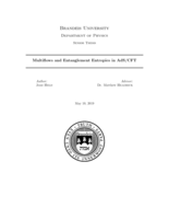 Multiflows and Entanglement Entropies in AdS/CFT