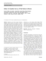 Indoor Air Quality Survey of Nail Salons in Boston