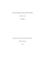 An interview with Glyn Morgan, Intelligence Analyst, ICTY (1995-2001), for the Ad Hoc Tribunals Oral History Project