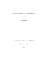 An interview with Kate Mackintosh, Deputy Registrar, ICTY (2012-present), for the Ad Hoc Tribunals Oral History Project