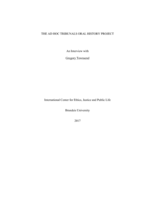 An interview with Gregory Townsend, Los Angeles County Public Defender (1997-98); Associate Legal Officer, ICTR Registry and Chambers (1998-2000); Assistant Trial Attorney, ICTR Office of the Prosecutor (2000-03); International Prosecutor, UN Interim Administration in Kosovo (2003-05); Trial attorney, ICTR OTP (2005-07); Trial Attorney, ICTY OTP (2007-08); Head of Office and Senior Legal Officer, Registry of the Special Court for Sierra Leone (2008-10); Senior Legal Officer and Chief, Legal Advisory and Disclosure Section, Special Tribunal for Lebanon OTP (2010-14); Senior Legal Officer, Chief, Court Support Services Section, ICTY Registry (2014-present).