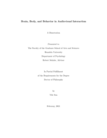 Brain, Body, and Behavior in Audiovisual Interaction