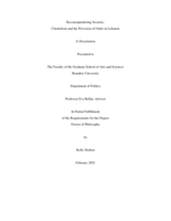 Reconceptualizing Security: Clientelism and the Provision of Order in Lebanon