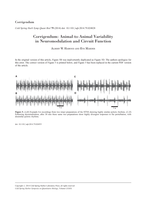 Corrigendum: Animal-to-Animal Variability in Neuromodulation and Circuit Function