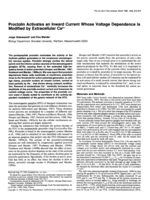 Proctolin activates an inward current whose voltage dependence is modified by extracellular Ca2