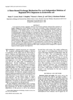 A sister-strand exchange mechanism for recA-independent deletion of repeated DNA sequences in Escherichia coli