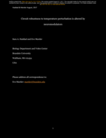 Circuit robustness to temperature perturbation is altered by neuromodulators