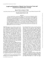 Length and distribution of meiotic gene conversion tracts and crossovers in Saccharomyces cerevisiae