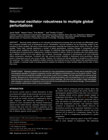 Neuronal oscillator robustness to multiple global perturbations