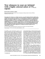 New telomeres in yeast are initiated with a highly selected subset of TG1-3 repeats