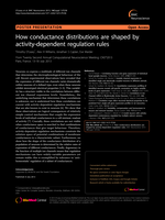 How conductance distributions are shaped by activity-dependent regulation rules
