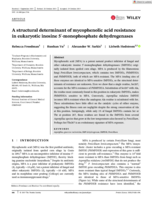 A structural determinant of mycophenolic acid resistance in eukaryotic inosine 5'-monophosphate dehydrogenases