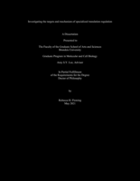 Investigating the targets and mechanism of specialized translation regulation