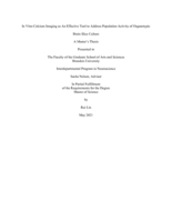 In Vitro Calcium Imaging as An Effective Tool to Address Population Activity of Organotypic Brain Slice Culture