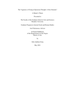 The Vagueness of Dying in Epicurean Thought: A Stoic Remedy?