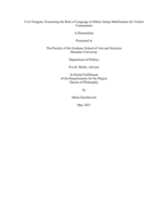 Civil Tongues: Examining the Role of Language in Ethnic Group Mobilization for Violent Contestation