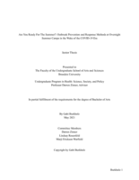 Are You Ready For The Summer?: Outbreak Prevention and Response Methods at Overnight Summer Camps in the Wake of the COVID-19 Era