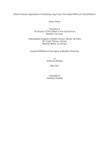 Patient-centered Approaches to Combining Lung Cancer Prevention Efforts in Clinical Practice