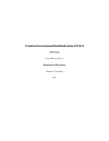 Virtual Social Interaction and Mental Health During COVID-19