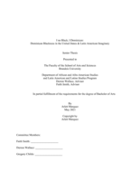 I No Black, I Dominican: Dominican Blackness in the United States and Latin American Imaginary