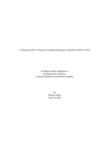 A ‘Pandemic Effect’?: Women’s Candidate Emergence Amid the COVID-19 Crisis