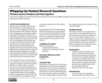 Whipping Up Student Research Questions