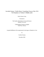 Invisible Enemy, Visible Harm: Unearthing Traces of the 1918 Flu Pandemic in Tolkien's Middle-earth