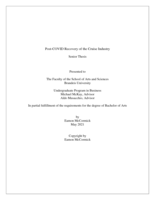 Post-COVID Recovery of the Cruise Industry