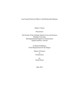 Frontal Positivity Effects in Self-Referential Memory