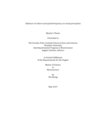 Influence of culture and spatial frequency on visual perception