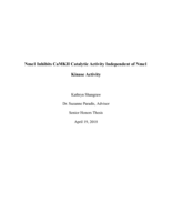 Nme1 Inhibits CaMKII Catalytic Activity Independent of Nme1 Kinase Activity
