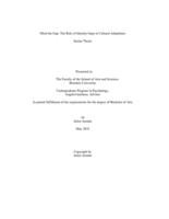 Mind the Gap: The Role of Identity Gaps in Cultural Adaptation
