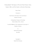 Feeling Rushed?: The Impacts of Perceived Time Pressure, Stress, Negative Affect, and Test Anxiety on Executive Functioning