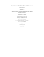 Computational and Data-Driven Studies of Active Nematics