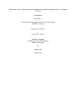 The Comedy of the Culture Wars: American Humor, Second Wave Feminism, and Gay Liberation, 1969-1989