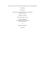Divided Labors: Narrative Innovation and Political Economy in Industrial Britain