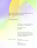 Introducing the contextual orientation to Bible: A Comparative Study