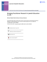 Bringing Practitioner Research in Jewish Education to Life