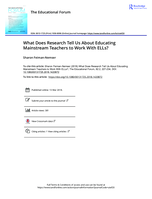 What Does Research Tell Us About Educating Mainstream Teachers to Work With ELLs?