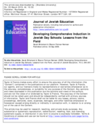 Developing Comprehensive Induction in Jewish Day Schools: Lessons from the Field