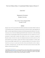 The Cost of Subway Delays: A Counterfactual Welfare Analysis of Boston’s T
