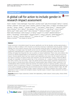 A global call for action to include gender in research impact assessment
