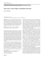 The Lewis S. Feuer Papers at Brandeis University