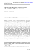 Estimating and Understanding the Jewish Population in the United States: A Program of Research
