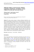 Millennial Children of Intermarriage: Religious Upbringing, Identification, and Behavior Among Children of Jewish and Non-Jewish Parents