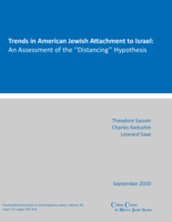 Trends in American Jewish Attachment to Israel: An Assessment of the “Distancing” Hypothesis