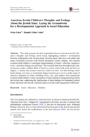 American Jewish Children’s Thoughts and Feelings About the Jewish State: Laying the Groundwork for a Developmental Approach to Israel Education