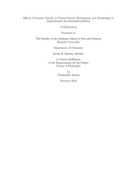 Effects of Domain Growth on Turing Pattern Development and Morphology in Experimental and Simulated Systems